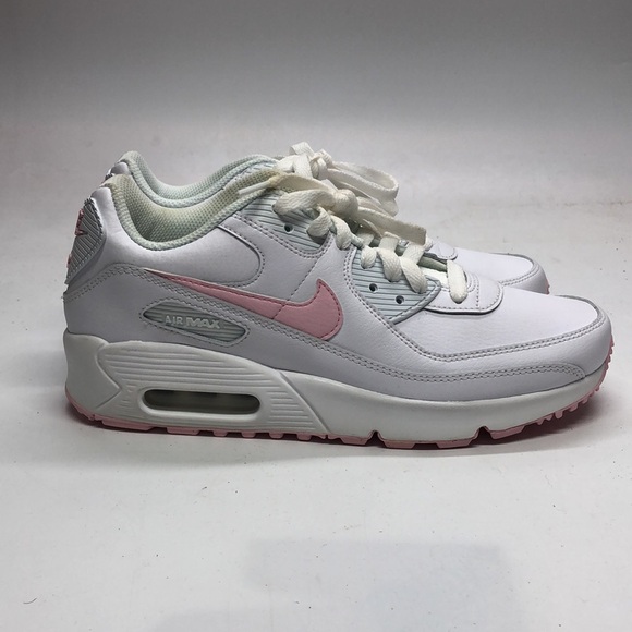 Nike Air Max 90 LTR (GS) Pink/White CD6864-121 USED Tried On Size 5.5Y No Box - Picture 2 of 14